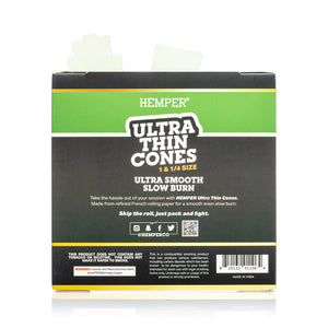 Hemper- 1 -1/4 Ultra Thin Cones Unbleached