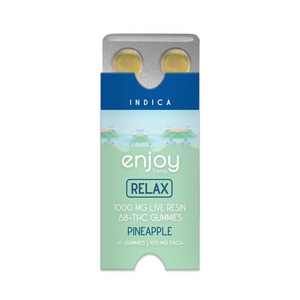 Enjoy Hemp - Live Resin Pineapple "Relax" Delta 8 Gummies | 1000MG