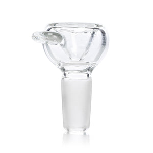 Glass Flower Bowl with Disc Handle | 14mm Male Joint