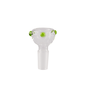 Color Accent Glass Flower Bowl | 14mm Male Joint
