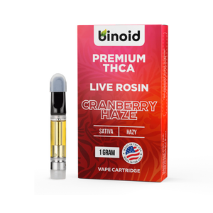Binoid - Cranberry Haze THC-A Live Rosin Vape Cart